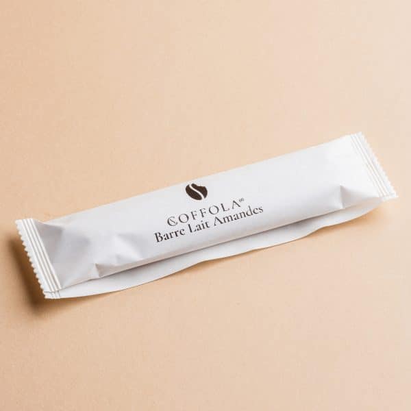 Barre lait amande Coffola emballée